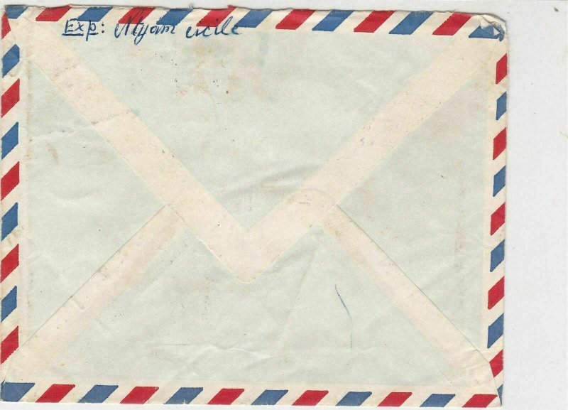 Rep Du Cameroun 1969 Airmail Ebolowa Cancels President Stamp Cover Ref 30692 