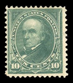 United States, 1894-95 #273 Cat$95, 1895 10c dark green, hinged