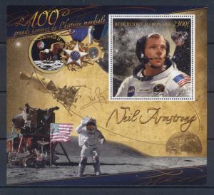 GABON GABONAISE SHEET ARMSTRONG COSMONAUTS SPACE