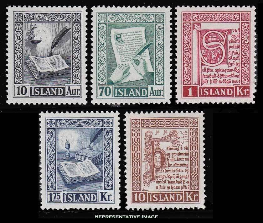 Iceland Stamps # 47,47c MLH F-VF Error Scott Value $240.00