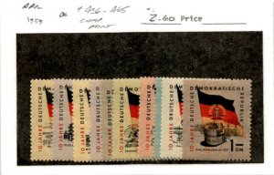 Germany - DDR, Postage Stamp, #456-465 Mint Hinged, 1959 Flags (AE)