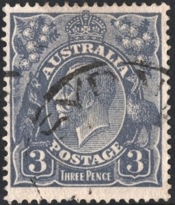 Australia SC#30 3d King George V (1924) Used