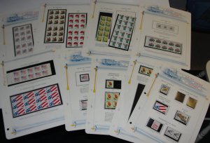 White Ace United States Stamps on Pages 6– All Mint NH