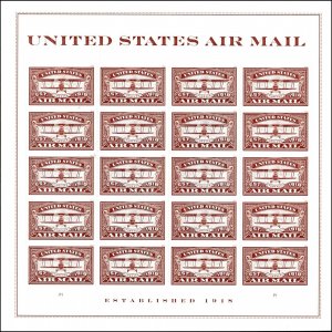 US 5282 Centennial Air Mail Red forever sheet (20 stamps) MNH 2018