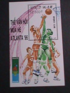 ​VIETNAM 1996 SUMMER OLYMPIC GAMES-ATLANDTA'96 MNH S/S VF-SCOTT NOT LISTED