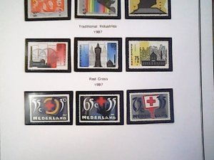 1986-87  Netherlands Semi-Postal MNH  full page auction