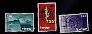 ISRAEL Scott 345-347 MNH**  stamp set