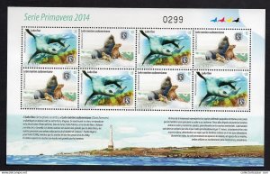 Marine life fauna seal Uruguay MNH stamp Columbus expo logo Lighthouse on tab...