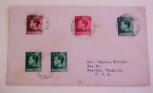 TANGIER MIXED MOROCCO EDWARD VII TO USA 1934 JUNE 24