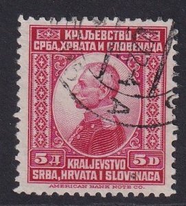 Yugoslavia   #13  used 1921  King Peter I  5d