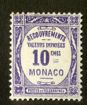 MONACO J22 MH BIN $0.25 NUMERAL DESIGN