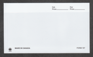 Stamp Collection Cards 107 White - 50 Lot