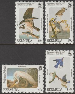 EDSROOM-16065 Bermuda 465-68 MNH 1985 Complete Audubon Birds CV$14