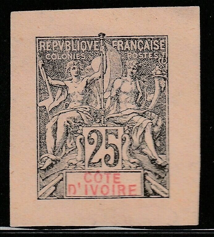 French Ivory Coast France Postal Stationery Cut Out A17P3F865