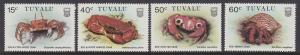 Tuvalu 1986 Crabs 348-51 MNH