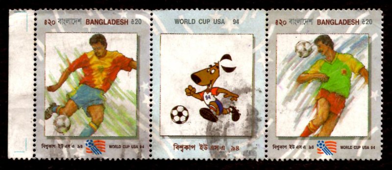 Bangladesh TK.40/- World Cup Soccer, Football Sports 1994 Sc.456a-b Used