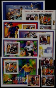 Niger 928-32 MNH Football-98/ 4v+6s/s