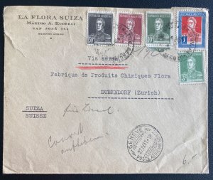 1931 Buenos Aires  Argentina Commercial Cover To Dubendorf Switzerland