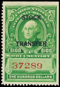 U.S. REV. DATED GREENS RD22  Mint (ID # 114523)