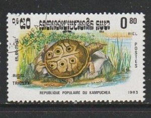 1983 Cambodia - Sc 422 - used VF - 1 single - Reptiles