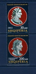 Albania Sc 2865 MNH Pair issue of 2008 - Roman Emperors