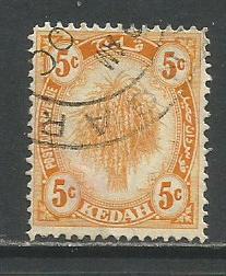 Malaya-Kedah   #30  Used  (1922)