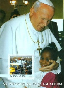 Guinea - Bissau 2003 - Pope's travels in Africa s/s, Y&T 201, Michel 2628/BL443