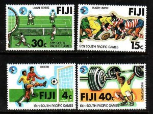 Fiji-Sc#405-8- id9-unused NH set-Sports-Pacific Games-1979-