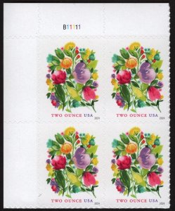 NEW ISSUE (Forever 2 oz.) Wedding Blooms Plate Block: UL #B11111 (2024) SA