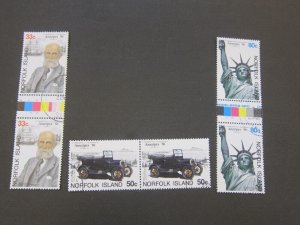 Norfolk Island 1986 Sc 382-4 pair CTO set FU