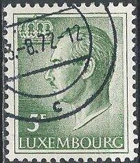 Luxembourg 427 (used) 5fr Grand Duke Jean (1971)