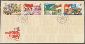 1998 The Singapore Story Exhibition FDC SG#939-942