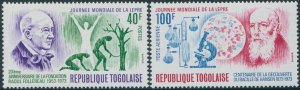 Togo 1973 SG922-923 World Leper Day set MNG