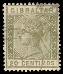 Gibraltar Scott 31 Gibbons 25 Used Stamp