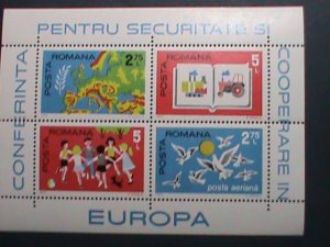 ​ROMANIA-1975- EUROPA SHEET -MNH S/S VERY FINE- PLEASE WATCH CAREFULLY