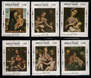 Paraguay Scott 1116-1121 religious ART stamps