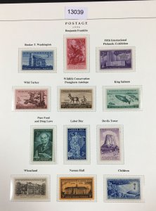 MOMEN: US STAMPS  1956 MINT OG NH COLLECTION LOT #13039