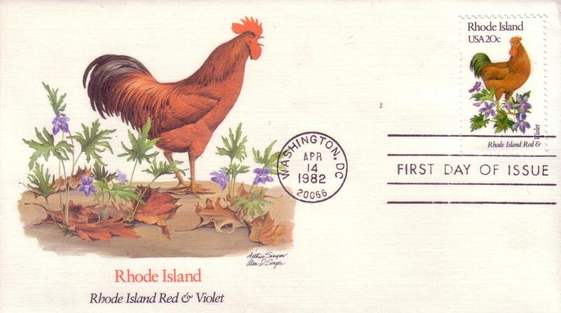 US Sc# 1953 / 2002 FDC's State Birds & Flowers Complete UXZ