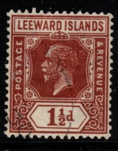 LEEWARD ISLANDS SG64 1929 1½d RED-BROWN USED