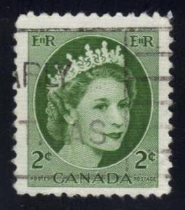 Canada #338 Queen Elizabeth II; Used