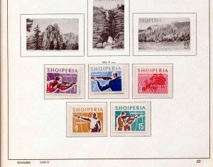 ALBANIA 1964/65 Wildlife Space Birds M&U on Pages(Apx 75+Items)Igm 1394