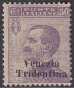 ITALY - Trentino - Sassone n.26 MH* SIGNED RAYBAUDI - cv 310$