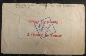 1940s Mundaring Australia To Malaya Japan POW Prisoner of War Camp Cover