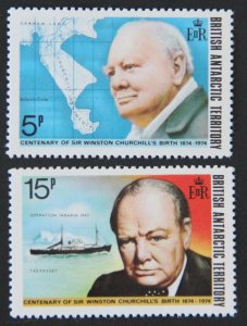 1974 British Antarctic Territory 62-63 Winston Churchill 5,00 €