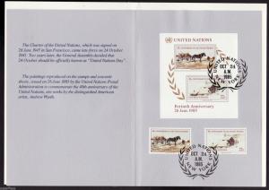 4 United Nations philatelic first day covers, 3 Trygve Lie + 1 Andrew Wyeth