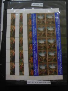 VATICAN : Beautiful collection of S/S, Shtlets & Bklets. All VF MNH. Cat $2,446.