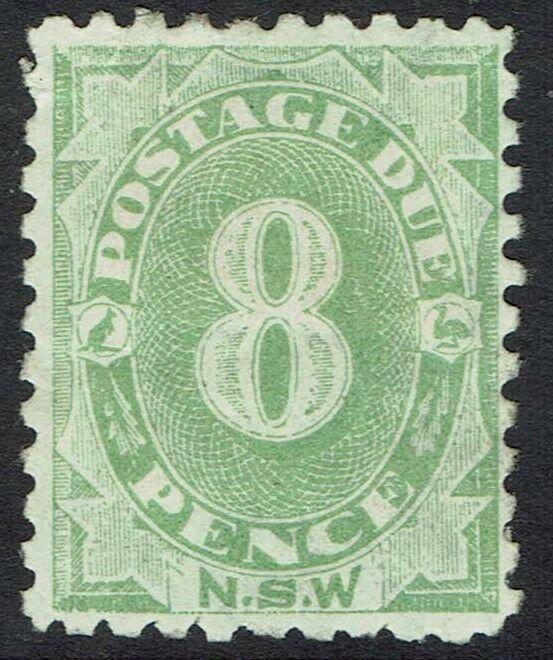 NEW SOUTH WALES 1891 POSTAGE DUE 8D 