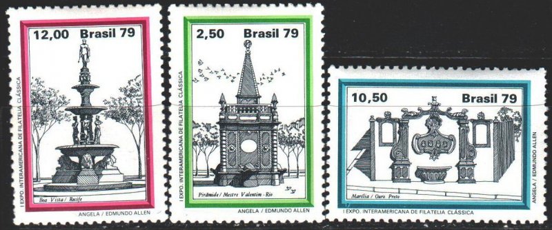 Brazil. 1979. 1731-33. Fountains. MVLH.