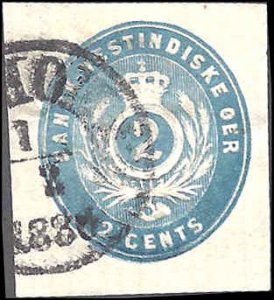 Danish West Indies U1a Used... SCV $200.00