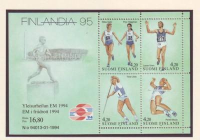 Finland Sc 939 1994 Track & Field stamp sheet mint NH